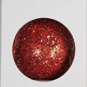 Ozdoba bílá matná dekorovaná koule