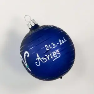 Ozdoba inkoustová matná dekorovaná koule