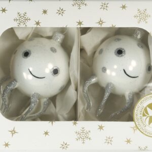 Ozdoba extra bílá porcelánová forma chobotnice